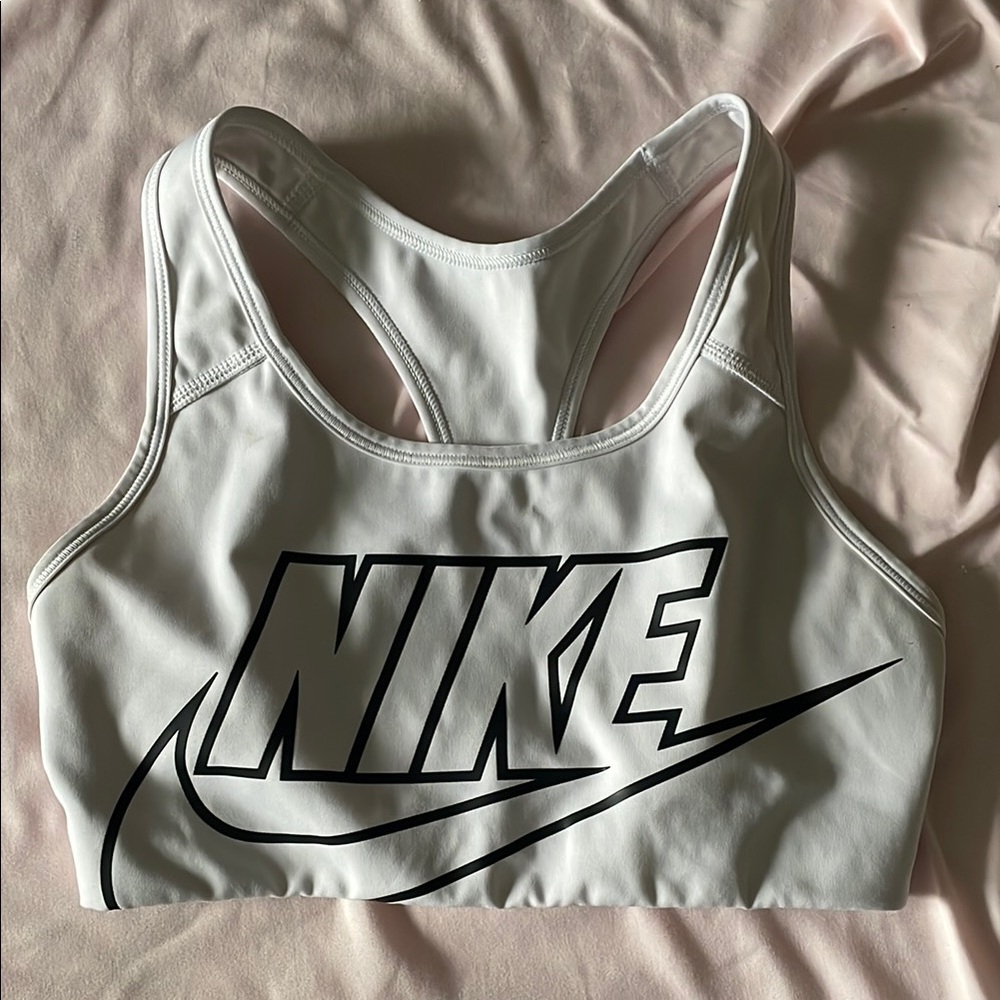 Nike White Sports Bra